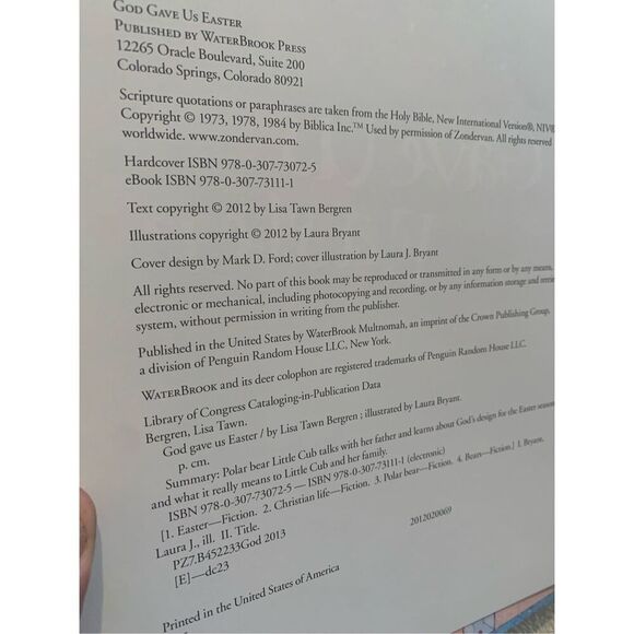 God Gave Us Easter [God Gave Us Series] by Bergren, Lisa Tawn , Hardcover - Picture 2 of 8